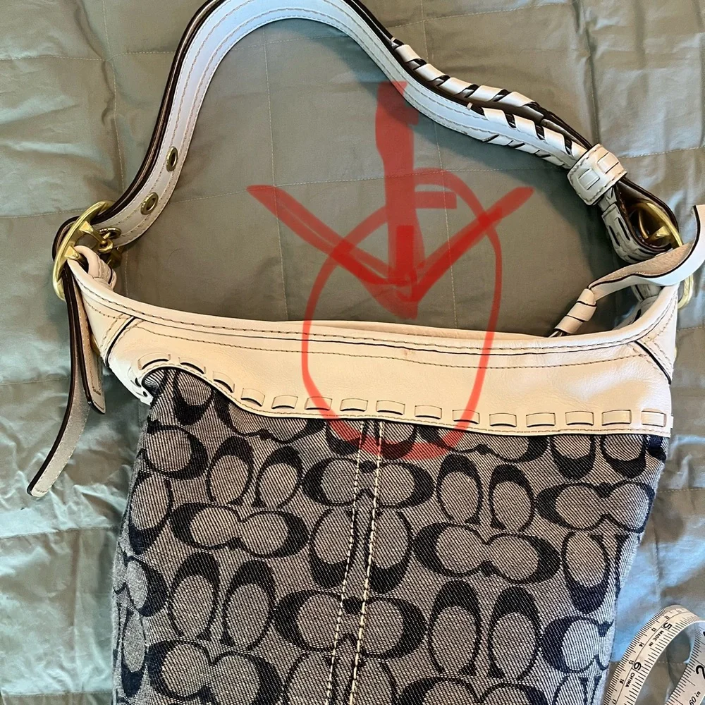Coach Bleeker trim denim bucket bag - Picture 10 of 11
